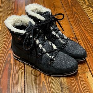 Sorel lace up booties